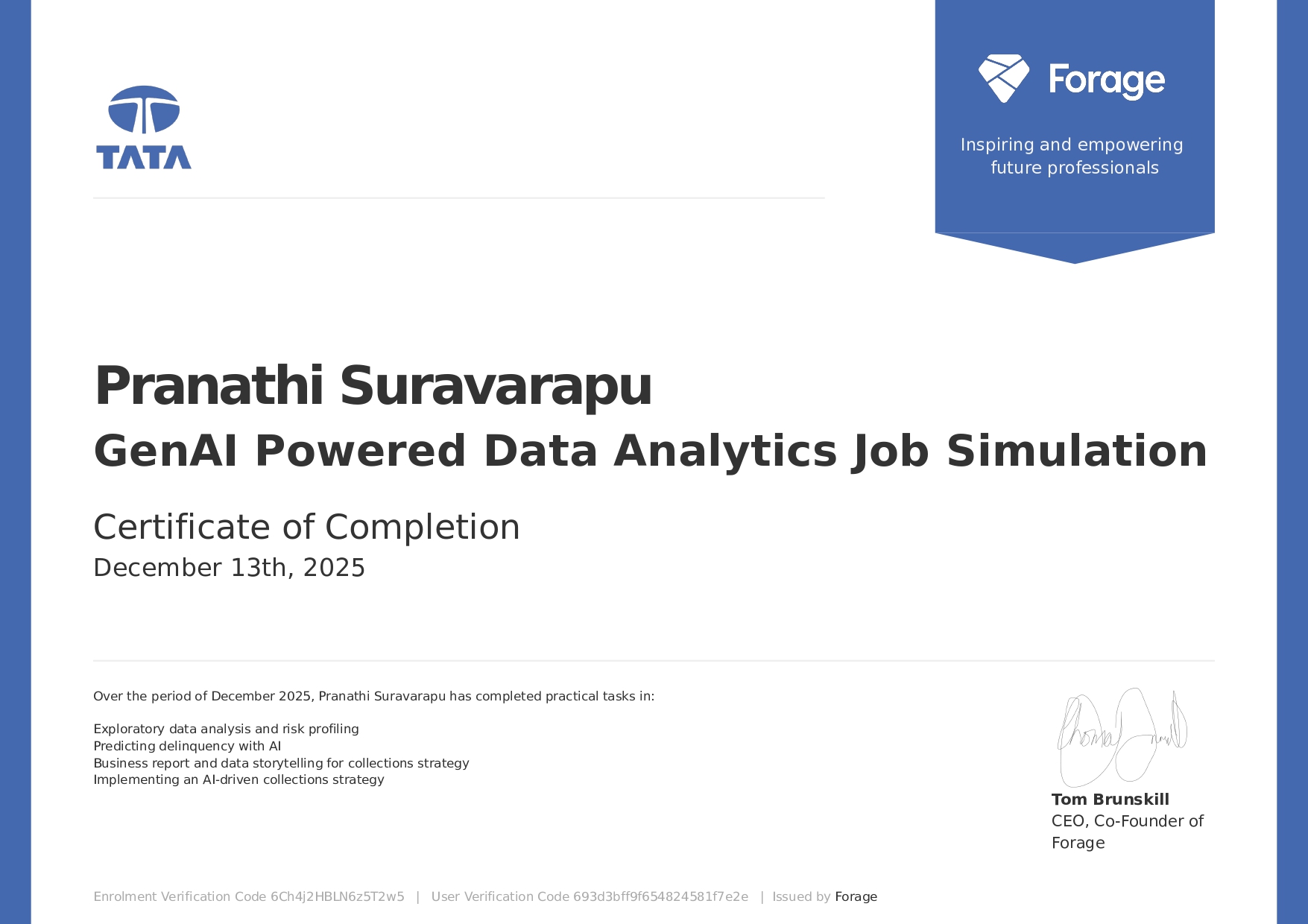 GenAI Powered Data Analytics Job Simulation